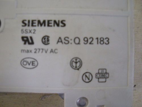 Siemens Circuit Breaker 5SX21, C6, LOT OF 3