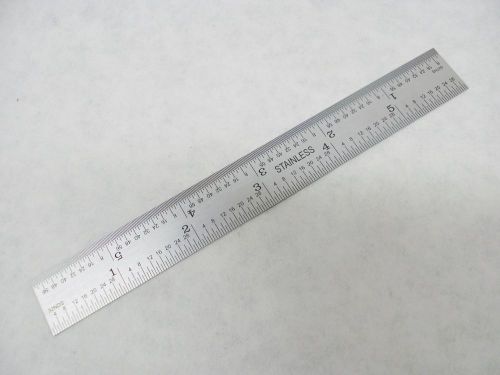 Precision Steel Rule 6&#034;  4R Graduation Stainless Steel Flexible