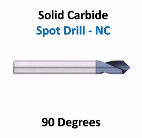 6mm Solid Carbide NC Spot Drill 90° Degrees TiALN Coated Spotting Point Drills