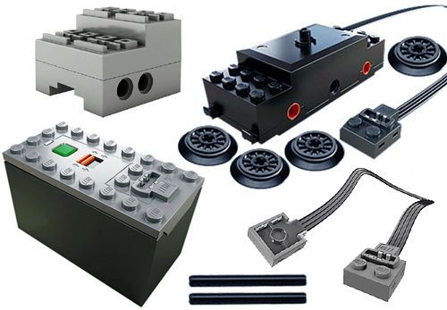 Lego Power Functions TRAIN Set with SBRICK  (motor,receiver,cable,battery,box)