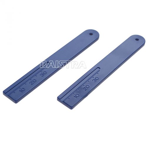 2pcs Dental Endodontic Span Measure Scale Gutta Percha Point Ruler Blue Color