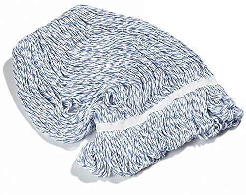 Carlisle 369670b14 flo-pac #20 rayon cotton blend medium looped-end mop, 18&#034; for sale