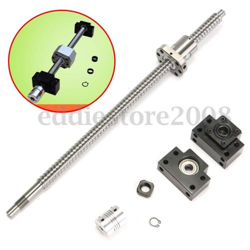 Antibacklash Ball Screw SFU1605-L400mm C7 + BK/BF12 + 6.35*10mm Couplers for CNC