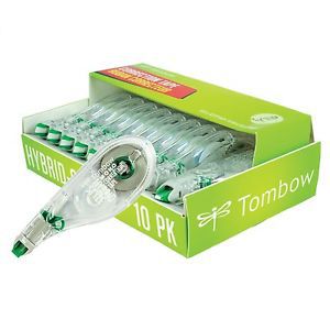 Tombow® MONO Hybrid Style Correction Tape, 1/6&#034; x 394&#034;, Non-Refillable, 10pk.