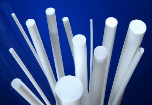 3.25&#034; Diameter Virgin Grade Natural White Teflon PTFE Rod (3 Feet or 36&#034; Long)