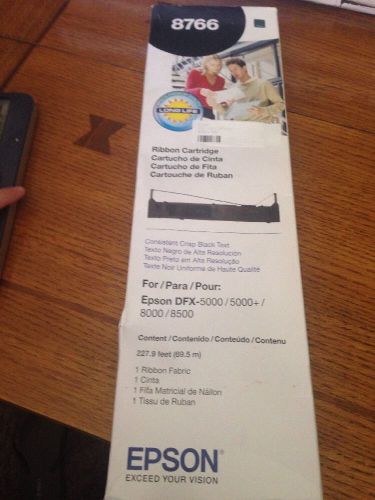 BRAND NEW GENUINE FACTORY SEALED EPSON 8766 RIBBON CARTRIDGE 5000/8000/8500