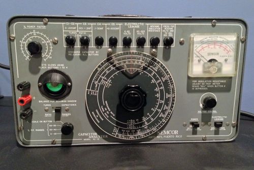 Semcor RC115 Vintage Capacitor Analyzer Tester Sprague Tel-Ohmike T0-5 Copy