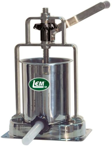New 15 lb stainless steel base cylinder 3 stuffing tube vertical sausage stuffer for sale