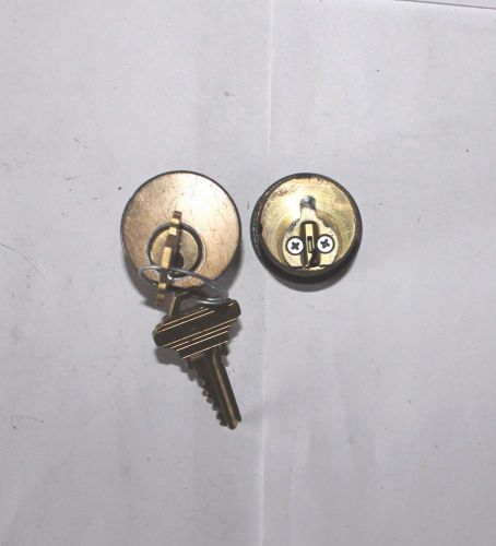 Lot of 2 schlage 1&#034; mortis cylinder w2 key sc1 replacement keyed alike locksmith for sale