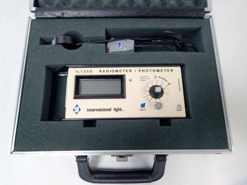 INTERNATIONAL LIGHT IL1350 RADIOMETER PHOTOMETER w XRD 140B PHOTORESIST DETECTOR