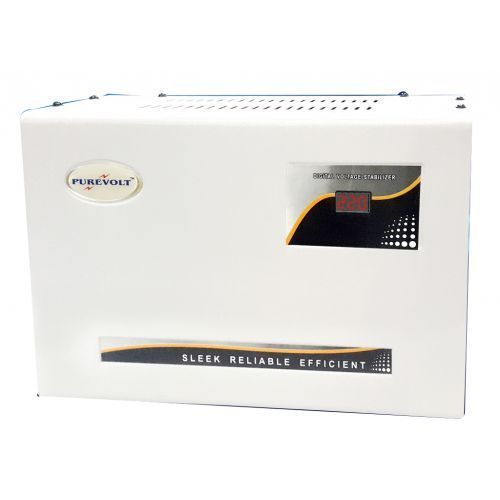 Purevolt 5 KVA Wall Mount AVR Digital Voltage Stabilizer,Input Voltage-180-250 V