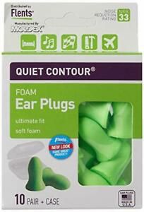 Flents Ear Plugs 10 Pair with Case Ear Plugs for Sleeping Snoring Loud Noise ...