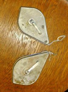 2 Vintage Irwin Straight-Line Chalk Line Reel Plumb Bob Made in USA Metal