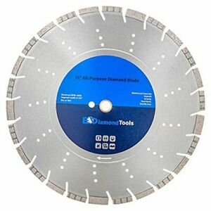 All Purpose Diamond Saw Blades for Concrete, Masonry, 16&#034; Diameter 1&#034; Arbor