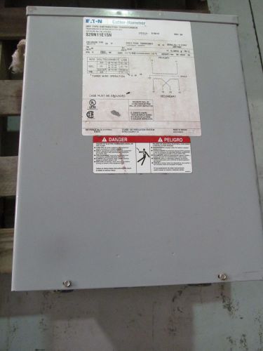 Cutler Hammer Eaton 15 KVA 1 Ph Transformer S29N11E15N 3R Prim 208 Sec 120/240