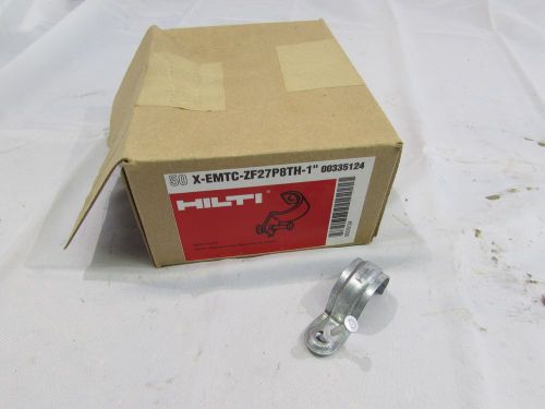 HILTI X-EMTC-ZF27P8TH-1&#034;/00335124 CONDUIT CLIPS 1&#034; (BOXES OF 50) ***NIB***