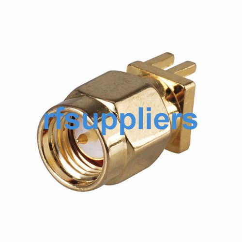 10pcs sma male plug rf connector end launch vertical pcb mount 1.3mm, 0.051&#034; for sale