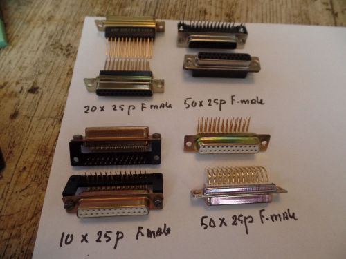 130  d-sub   sub-d connectors for sale