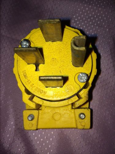 GE 3 PH Plug 50amp 125/250Volt With Ground. Can Turn Plug 4 Ways. Used