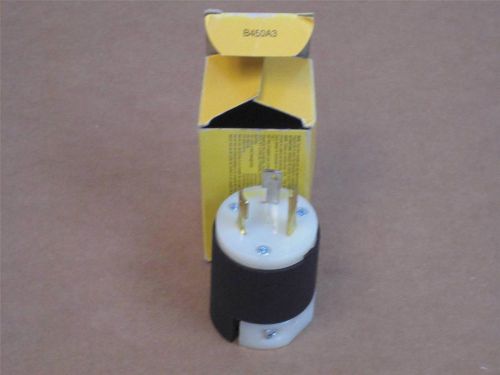 Hubbell 2611 NEMA Insulgrip Twist-Lock Plug 30A; 125V; 2 Pole; 3 Wire Grounding