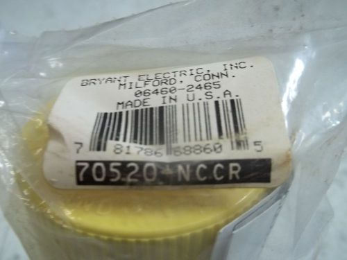 BRYANT ELECTRIC 70520-NCCR PLUG CONNECTOR 20A 125V 20/30 LOCKING *NEW IN A BAG*