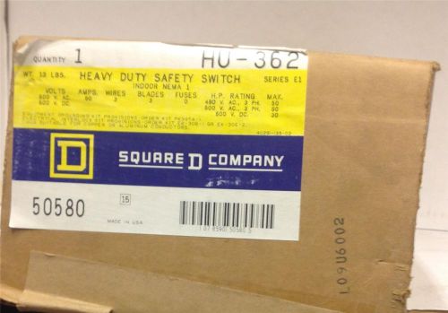 Square D HU-362 60 Amp Safety Switch NIB