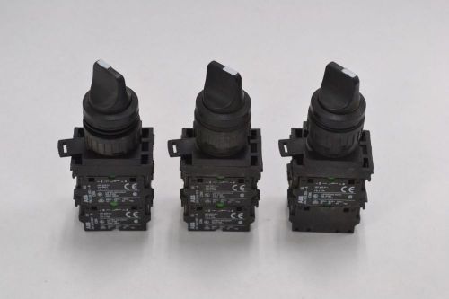 LOT 3 ABB SK616001-A SELECTOR SWITCH BLACK 380V-AC 10A AMP B329253