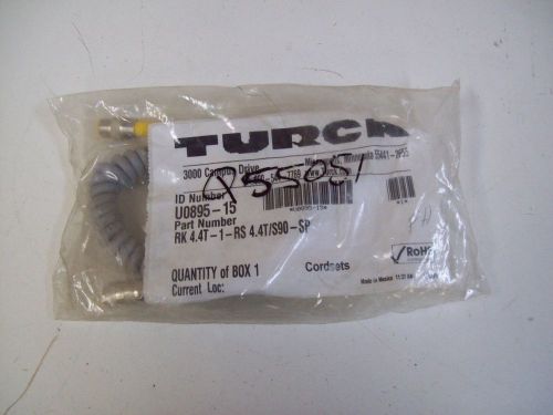 TURCK U0895-15 EUROFAST CORDSET RK 4.4T-1-RS 4.4T/S90-SP - NEW - FREE SHIPPING!!