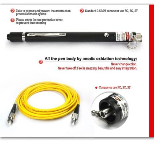 New 1-5mw visual fault locator fiber optic cable tester meter for catv for sale