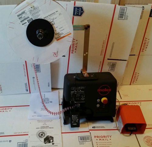 MOLEX ATP-301 atp301 AIR TAPE PRESS ORDER NO 19228-0030 &amp; Foot Pedal &amp; Tape Reel