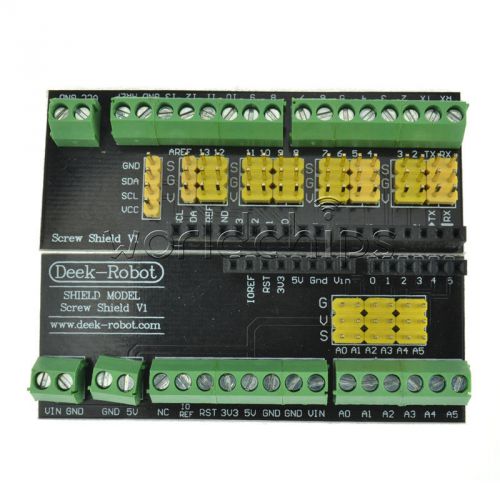 Screw Shield V1 Expansion Board Binding Post Media Match UNO R3 Chip