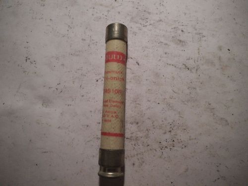 (1) GOULD SHAWMUT TRI-ONIC 10 AMP 600VAC FUSE TRS10R USED