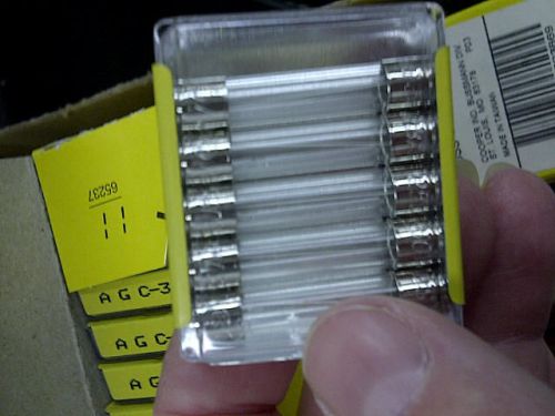 New 10 pack AGC-3 Cooper Bussmann Fuses Buss Fuse