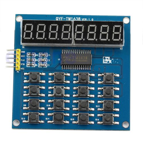 Led keyboard scanning digital and display module digital tube 8 bits new tm1638 for sale