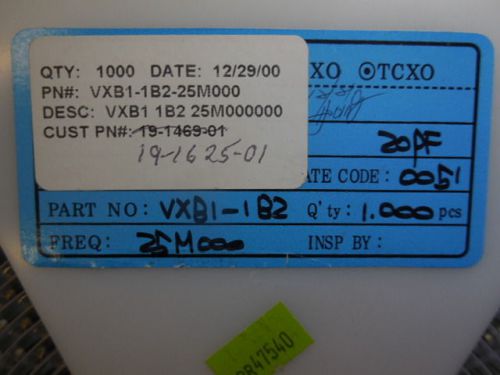 5000 pcs tcxo vxb1-1b2-25m000 for sale