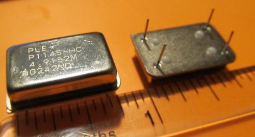 Crystal Oscillators,Pletronics,P1145-HC,4.9152MHz,HCMOS/TTL4-Pin DIP,0249ND,5 Pc