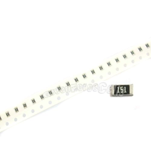 5000 x smd smt 0805 chip resistors surface mount 150r 150ohm 151 +/-5% 1/8w rohs for sale