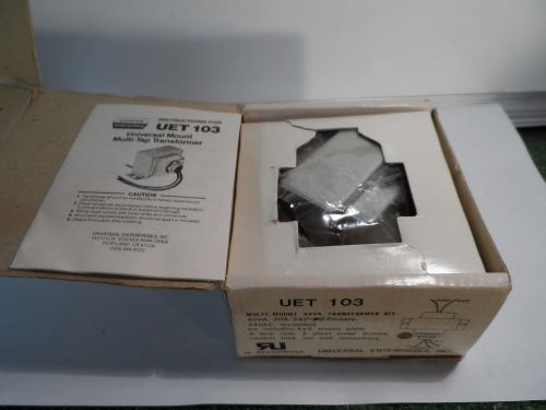 UNIVERSAL ENTERP.   MULTI MOUNT TRANSFORMER KIT  UET 103  40VA  NEW   0914