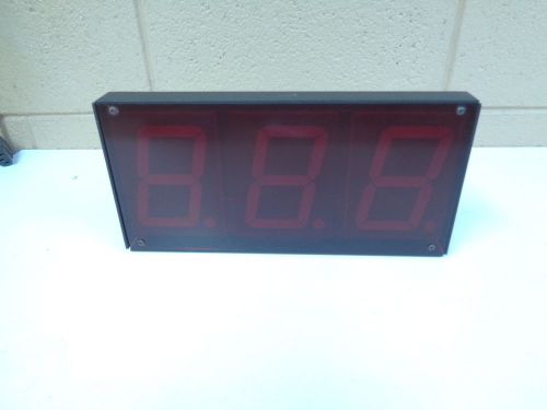 STATIC CONTROLS 800-24-3-4 4&#034; 3-DIGIT DIGITAL DISPLAY - FREE SHIPPING!!!