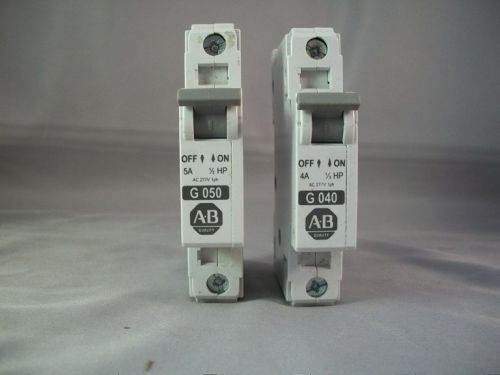 Ships today allen bradley 1492-cb1 breaker/ manual motor control 4 amp &amp; 5 amp for sale