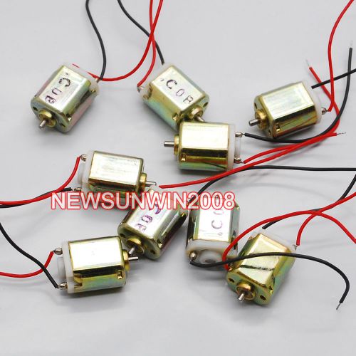 10Pcs Micro DC motor 1.5V 50mA 20000RPM high speed size 6.5*8MM