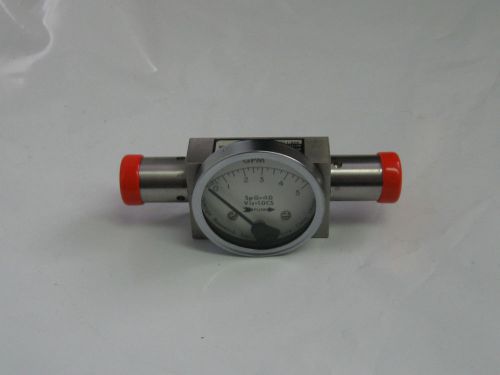 New Orange Research Inc. Flow Meter, 2321FG-1C-2.5L, 3000PSI, 0-5, Warranty