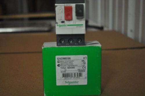 SCHNEIDER GV2ME06 MOTOR CIRCUIT BREAKER