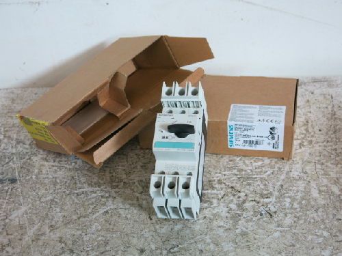 2 SIEMENS 3RV1721-1DD10 CIRCUIT BREAKERS, 3.2A, 3-POLE, 600VAC, NEW