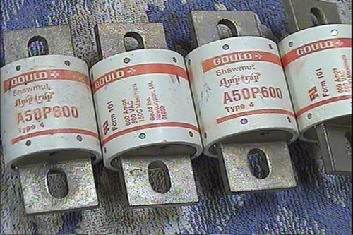 Shawmut Gould A50P600 Fuse Set of 4