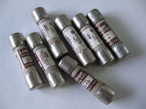 Cooper Bussmann Limitron KTK-10 Fuses- lot of 8 -KTK10