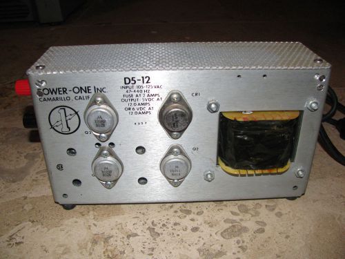 Power-one model: d5-12 power supply, 105-125 vac - used for sale