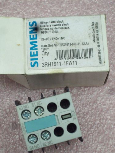 NEW Siemens Contactor 3RH1911-1FA11