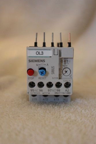 SIEMENS OVERLOAD RELAY 3RU1116-1JB0 USED