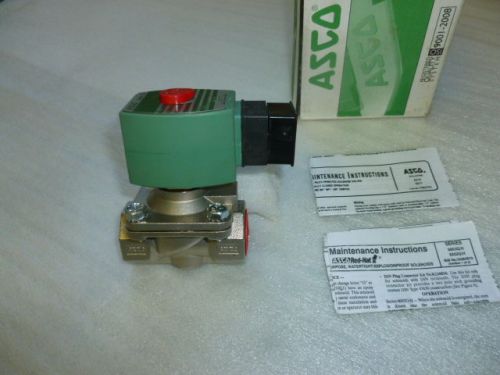 Asco 3/4&#034; SC8210G088 8210G88 s.s. air/water solenoid valve, 24 vdc A505